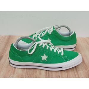 Converse Unisex Sneakers One Star Suede Green Size M 8 W 10
